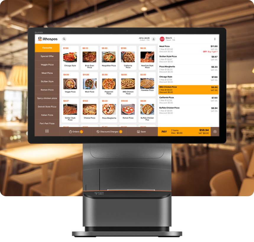 lithos pos integrated payment